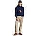 Felpa Polo Ralph Lauren The Rl Fleece Leather-big Pony Hoodie Tg Xl - Foto miniatura 4