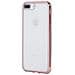 Cover Per Iphone 6 Plus / 6s Plus / 7 Plus / 8 Plus Bordo In Metallo, Trasparente - Foto miniatura 2