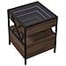 Tavolino Da Salotto Con Led Infinity Rovere Marrone 40x40x51 Cm - Foto miniatura 3