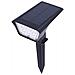 Faretto 7 Led Luce Calda Picchetto Da Terra Pannello Solare Lampada A Muro Ip65 - Foto miniatura 3