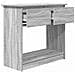 Tavolo Consolle con Cassetti Grigio Sonoma 85,5x38,5x74,5 cm - Foto miniatura 9
