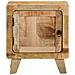 Comodino 40x32x46 Cm In Legno Massello Di Mango Grezzo - Foto miniatura 2
