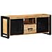 Mobile Porta Tv 100x30x40 Cm In Legno Massello Di Mango Grezzo - Foto miniatura 1