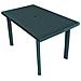Tavolo Da Giardino Verde 126x76x72 Cm In Plastica - Foto miniatura 2