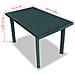 Tavolo Da Giardino Verde 126x76x72 Cm In Plastica - Foto miniatura 5