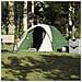 Tenda da Campeggio a Cabina per 4 Persone Verde Impermeabile - Foto miniatura 1
