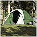 Tenda da Campeggio a Cabina per 4 Persone Verde Impermeabile - Foto miniatura 3