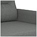Set di Divani 4 pz con Cuscini Grigio Scuro in Tessuto - Foto miniatura 7