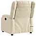 Poltrona Massaggiante Reclinabile Crema in Tessuto - Foto miniatura 5