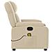 Poltrona Massaggiante Reclinabile Crema in Tessuto - Foto miniatura 9