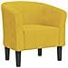 Poltrona Cabriolet Gialla in Velluto - Foto miniatura 1