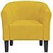 Poltrona Cabriolet Gialla in Velluto - Foto miniatura 3