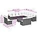 Set Divani da Giardino 14pz con Cuscini in Polyrattan Beige - Foto miniatura 3
