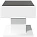 Tavolino Salotto con LED Bianco 70x50x45 cm Legno Multistrato - Foto miniatura 7