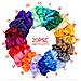 Set Di 20 Elastici Per Capelli In Raso - Multicolore - Foto miniatura 1