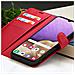 Custodia A Portafoglio Per Galaxy A32 4g Con Supporto E Linguetta Magnetica, Rosso - Foto miniatura 3