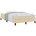 Letto a molle con materasso Crema 120 x 200 cm Tessuto - Foto miniatura 3