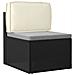 Cuscino per schienale Crema 60x40x12 cm Tessuto Oxford - Foto miniatura 2