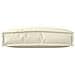 Cuscino per schienale Crema 60x40x12 cm Tessuto Oxford - Foto miniatura 3