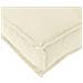 Cuscino per schienale Crema 60x40x12 cm Tessuto Oxford - Foto miniatura 6