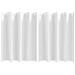 Tende con tende 2 pcs Bianco Puro Poliestere - Foto miniatura 1