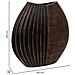 Vaso In Poliresina Marrone 29,5x10,5x29,5h - Foto miniatura 4