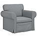 Divano 2 pcs Grigio chiaro 155 x 82 x 80 cm Tessuto - Foto miniatura 4