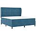 Letto a molle con materasso Blu Scuro 200 x 180 cm Poliestere - Foto miniatura 5