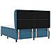 Letto a molle con materasso Blu Scuro 200 x 180 cm Poliestere - Foto miniatura 9