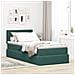 Letto con contenitore e LED Verde Scuro 100 x 200 cm Velluto - Foto miniatura 2