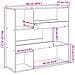 Divisorio Legno Antico 100x33x94,5 cm in Truciolato - Foto miniatura 9