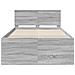 Struttura del letto con testiera Grigio Sonoma 120 x 200 cm - Foto miniatura 7