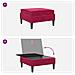 Pouf con Storage Rosso Vino Velluto - Foto miniatura 8