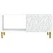 Tavolino da salotto Bianco 90 x 50 x 40 cm Legno ingegnerizzato - Foto miniatura 4