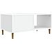Tavolino da salotto Bianco 90 x 50 x 40 cm Legno ingegnerizzato - Foto miniatura 6