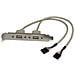 Adattatore piastra slot USB A femmina 2 porte - Foto miniatura 1