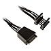 Cavo Adattatore SATA Power da 1x SATA a 2x SATA, Nero - Foto miniatura 1