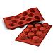 Stampo muffins 11 cavita 5cm classic terracotta silicone - Foto miniatura 3