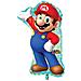 Palloncino Foil Super Mario Bros 33'' Supershape 32010 - Foto miniatura 3