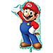 Palloncino Foil Super Mario Bros 33'' Supershape 32010 - Foto miniatura 2