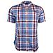 Camicia Bold Chech Shirt Ss Azzurro Rosso S - Foto miniatura 1