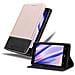 Custodia Compatibile Con Nokia Lumia 925 In Oro Rosato Nero - Coperchio Protettiva Con Chiusura Magnetica, Funzione Stand E Tasca Per Le Carte - Foto miniatura 1