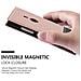 Custodia Compatibile Con Nokia Lumia 925 In Oro Rosato Nero - Coperchio Protettiva Con Chiusura Magnetica, Funzione Stand E Tasca Per Le Carte - Foto miniatura 7