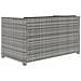 Set Divani Da Giardino 5 Pz Con Cuscini In Polyrattan Grigio - Foto miniatura 4