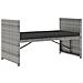 Set Divani Da Giardino 5 Pz Con Cuscini In Polyrattan Grigio - Foto miniatura 5