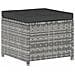Set Divani Da Giardino 5 Pz Con Cuscini In Polyrattan Grigio - Foto miniatura 7