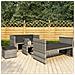 Set Divani Da Giardino 5 Pz Con Cuscini In Polyrattan Grigio - Foto miniatura 1