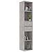 Libreria Grigio Cemento 36x30x171 cm in Legno Multistrato - Foto miniatura 5