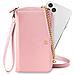 Pochette Celly Universale Modello Venere In Simil Pelle Rosa Cipria - Foto miniatura 8