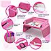 Rosa Auto Gioca Vassoio Per I Bambini Snack Play Vassoio Viaggio Dry Erase Top 16 Tasche In Rete Della Sede Del Sacchetto Dellorganizzatore Di Auto Vassoi Di Attivit Per Auto Stroller Aereo - Foto miniatura 4